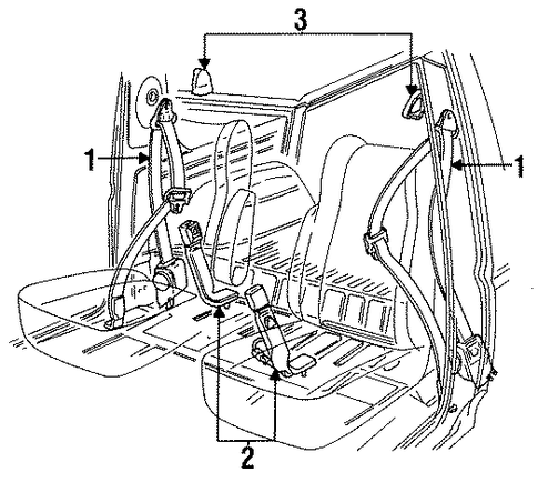 F-350 FRONT SEAT BELTS