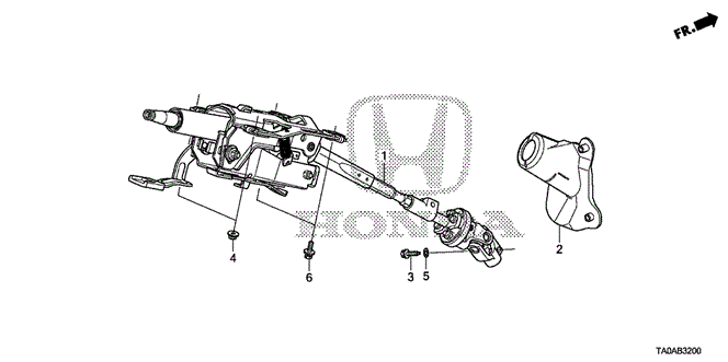 Chassis/Steering Column for 2012 Honda ACCORD SEDAN #1