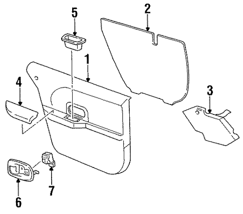 Lumina INTERIOR TRIM - REAR DOOR