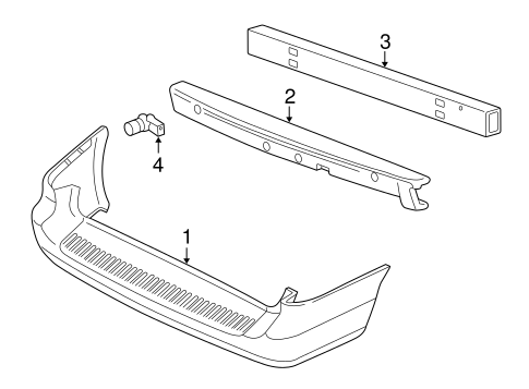 Monterey BUMPER & COMPONENTS - REAR