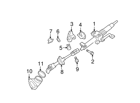 STEERING/STEERING COLUMN ASSEMBLY for 2011 Toyota Camry #1