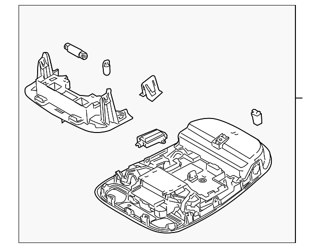C2C18606LHJ Деталь OVERHEAD CONSOLE