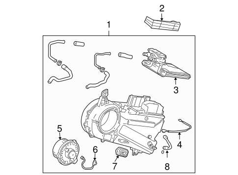 HVAC/EVAPORATOR COMPONENTS for 2010 Toyota Sienna #2