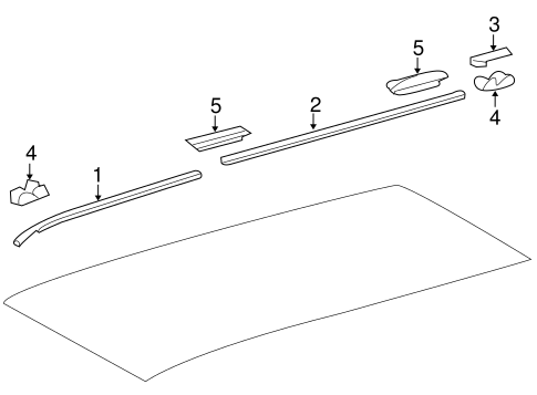 BODY/EXTERIOR TRIM - ROOF for 2010 Toyota 4Runner #1