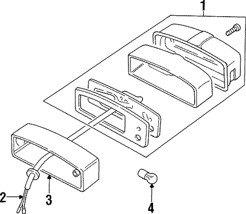 Defender 90 LICENSE LAMPS