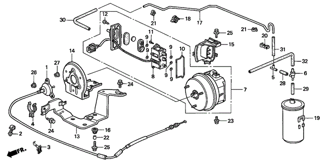 CHASSIS/AUTO CRUISE (V6) (1) for 2002 Honda ACCORD SEDAN #1