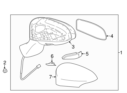 BODY/OUTSIDE MIRRORS for 2014 Toyota Venza #1