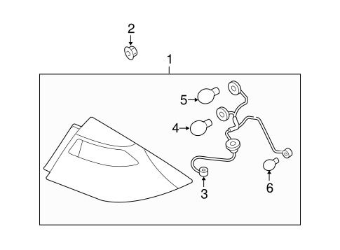 Electrical/Bulbs - Chassis for 2009 Ford Taurus #2
