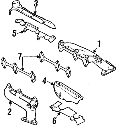Exhaust Manifold for 1994 Audi Cabriolet #0