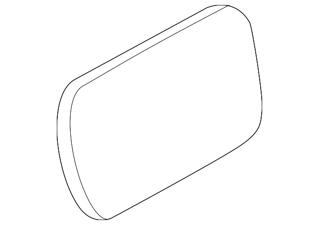 88896417 Деталь MIRROR GLASS, RIGHT