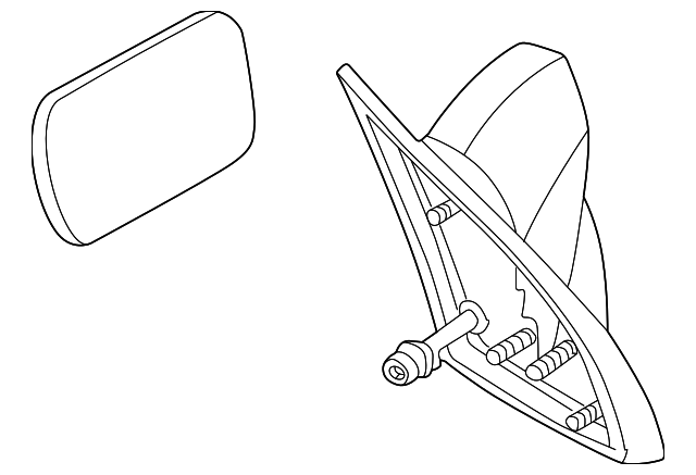 10322468 Деталь MIRROR ASSY, LEFT
