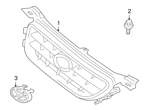 BODY/GRILLE & COMPONENTS for 2000 Toyota Camry #1