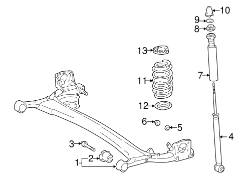 REAR SUSPENSION/REAR SUSPENSION for 2005 Toyota Echo #1