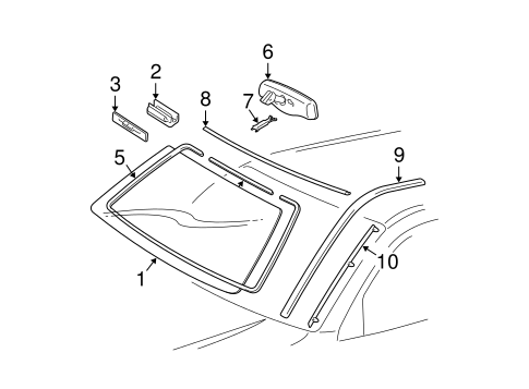 BODY/REVEAL MOLDINGS for 2005 Toyota 4Runner #1