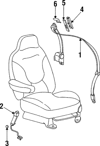 Navigator FRONT SEAT BELTS