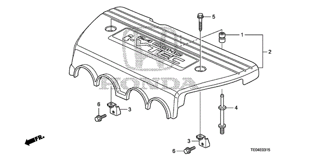 Engine/Engine Cover (L4) for 2009 Honda ACCORD COUPE #1