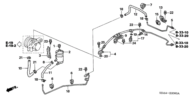 CHASSIS/P.S. LINES (L4) for 2006 Honda ACCORD SEDAN #1