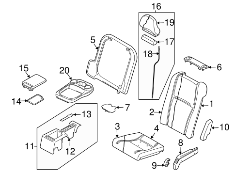 XC90 REAR SEAT COMPONENTS 3