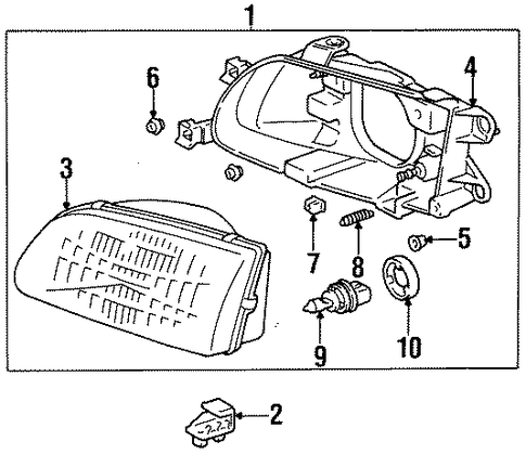ELECTRICAL/BULBS - CHASSIS for 1997 Toyota Tercel #1
