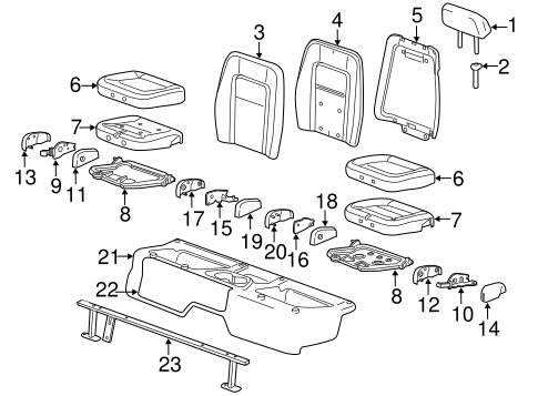 Canyon REAR SEAT COMPONENTS 2