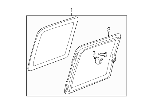 Sierra 1500 SIDE GLASS