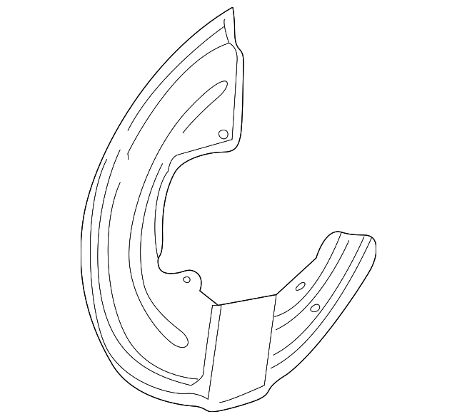 XR82138 Деталь SPLASH SHIELD, LEFT