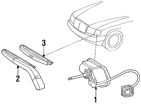 Washer Components for 1995 Mercedes-Benz E 320 #0