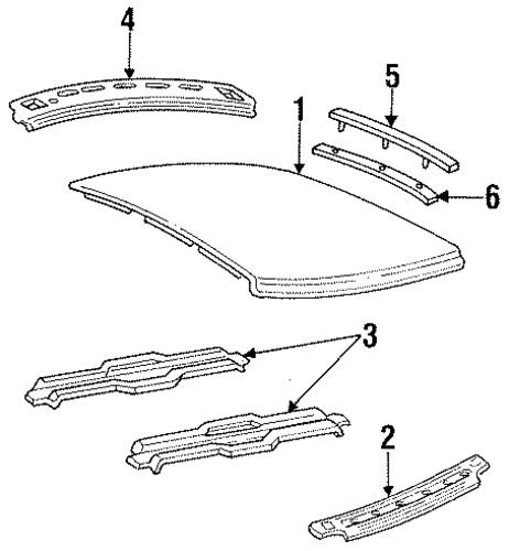 Mark VIII EXTERIOR TRIM - ROOF