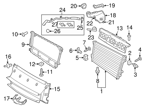 Panamera RADIATOR & COMPONENTS