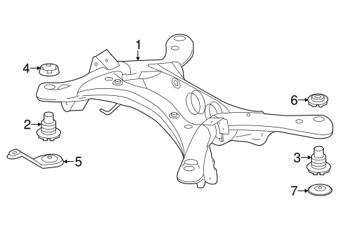 REAR SUSPENSION/SUSPENSION MOUNTING for 2014 Toyota Highlander #1