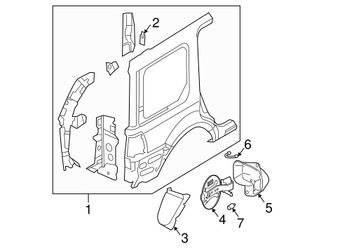 Quarter Panel & Components for 2004 Ford Expedition #0