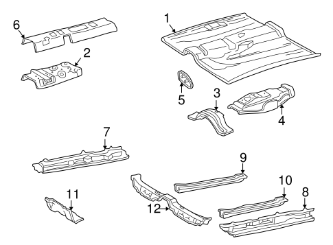 BODY/FLOOR & RAILS for 1999 Toyota Camry #1