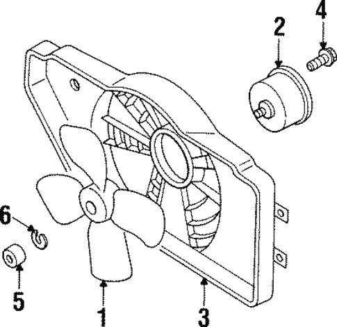 Cooling Fan for 1993 Ford Probe #0