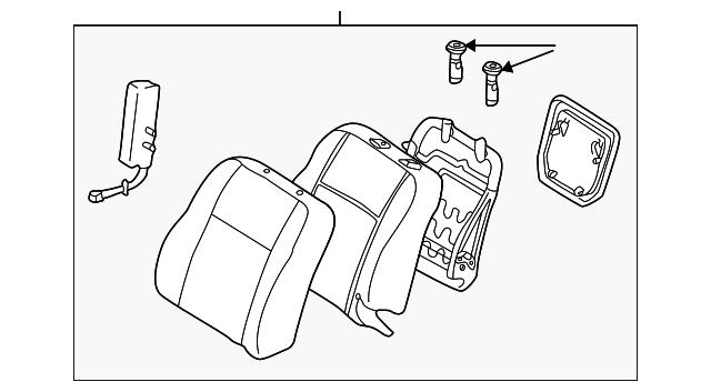 88973921 Деталь SEAT BACK ASSY, LEFT
