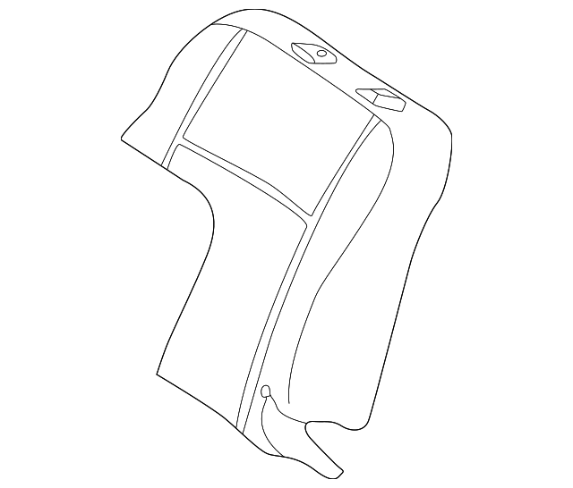 88973897 Деталь SEAT BACK PAD, LEFT
