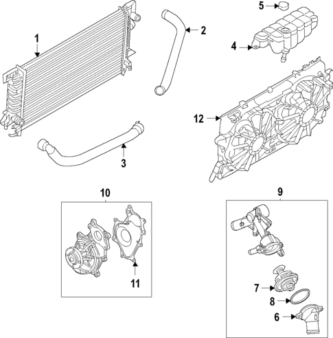 Cooling System for 2021 Ford Explorer #3