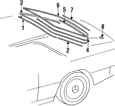 Back Glass for 1995 Mercedes-Benz E 320 #0