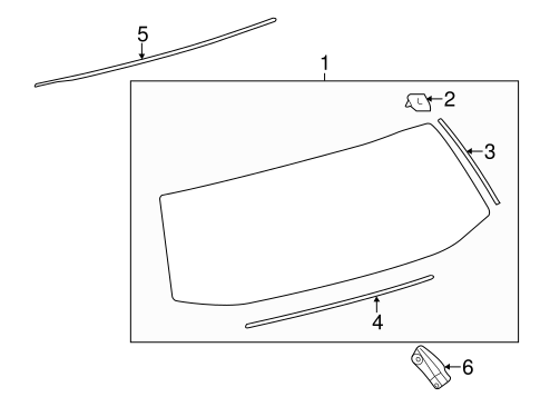 BODY/GLASS - LIFT GATE for 2016 Toyota Prius V #1