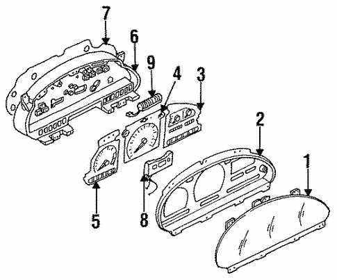 Instruments & Gauges for 1995 Nissan Quest #0