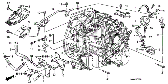 TRANSMISSION - AUTOMATIC/AT ATF PIPE for 2011 Honda CIVIC SEDAN #1