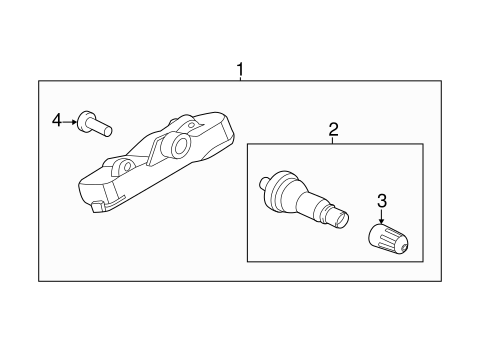 Electrical/Tire Pressure Monitor Components for 2016 Ford Transit Connect #1