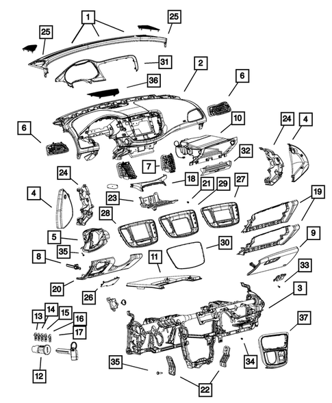 Instrument Panel for 2015 Chrysler 200 #0