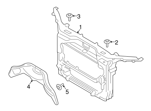 Body/Radiator Support for 2013 Ford Edge #1