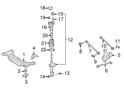 REAR SUSPENSION/REAR SUSPENSION for 2009 Toyota Camry #1