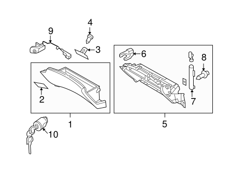 Glove Box for 2008 Infiniti M45 #0