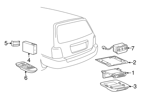 ELECTRICAL/ENTERTAINMENT SYSTEM COMPONENTS for 2005 Toyota Highlander #1