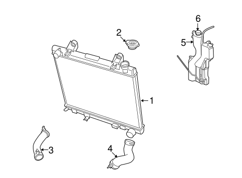 Radiator & Components for 2011 Ram Dakota #0