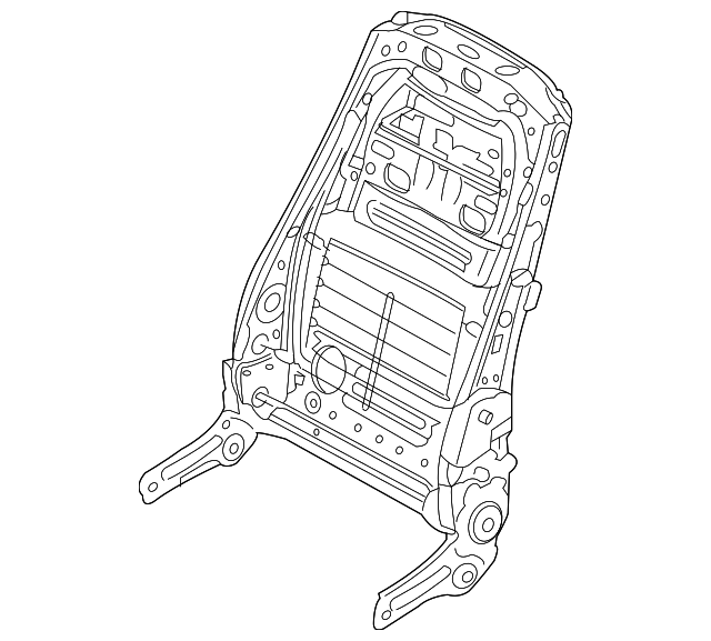 HFA501390 SEAT BACK FRAME, LEFT