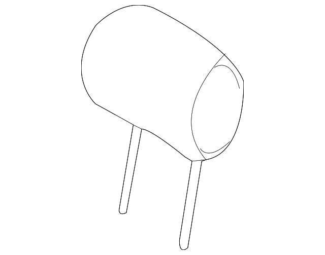 HAH501730JMN HEADREST, LEFT