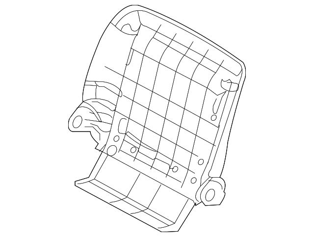 HBR500340NUG SEAT BACK PANEL, LEFT